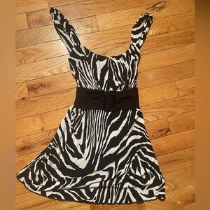Byer California Zebra Pattern Dress